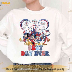 Best Day Ever Mickey and Friends 4th of July Shirt, Disney Patriotic Group Tee