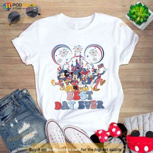 Best Day Ever Mickey And Friends 4th Of July Shirt Disney Patriotic Group Tee 2