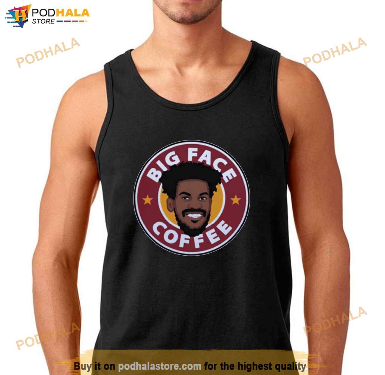 Jimmy Butler NBA T Shirt Big Face Coffee Owner Shirt 