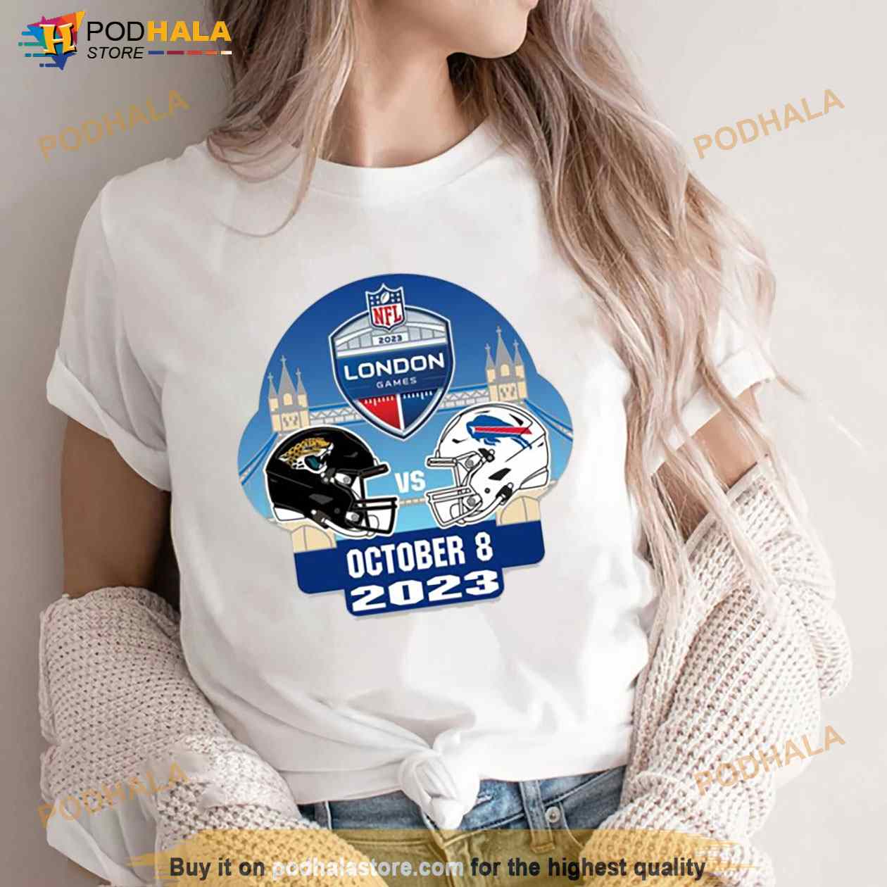 Bills London Game Matchup October 8 2023 Jacksonville Jaguars Vs Buffalo  Bills Shirt