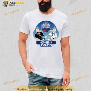 Bills London Game Matchup October 8 2023 Jacksonville Jaguars Vs Buffalo Bills Shirt 3