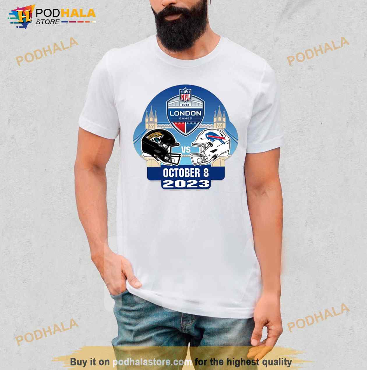 Bills London Game Matchup October 8 2023 Jacksonville Jaguars Vs Buffalo  Bills Shirt