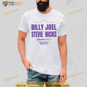 Billy Joel And Stevie Nicks Minneapolis Us Bank Stadium Concerts Shirt 3