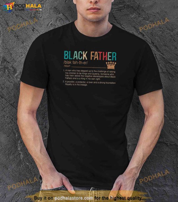Black Father Noun Father Day Gifts Classic Shirt