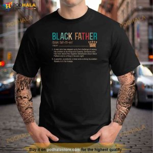 Black Father Noun Father Day Gifts Classic Shirt 3