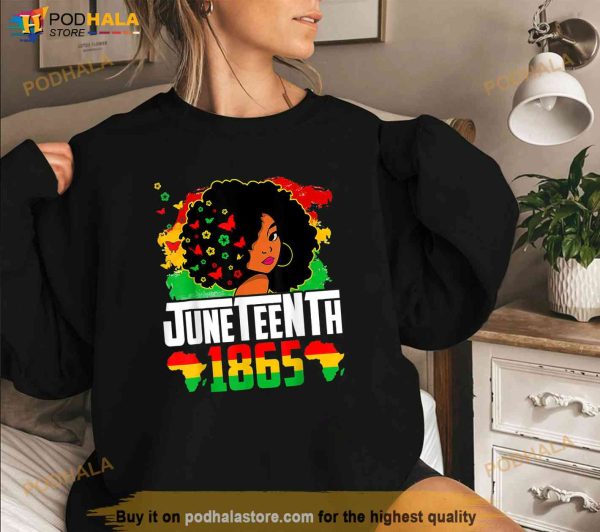 Black History Juneteenth Is My Independence Day Black Women Shirt