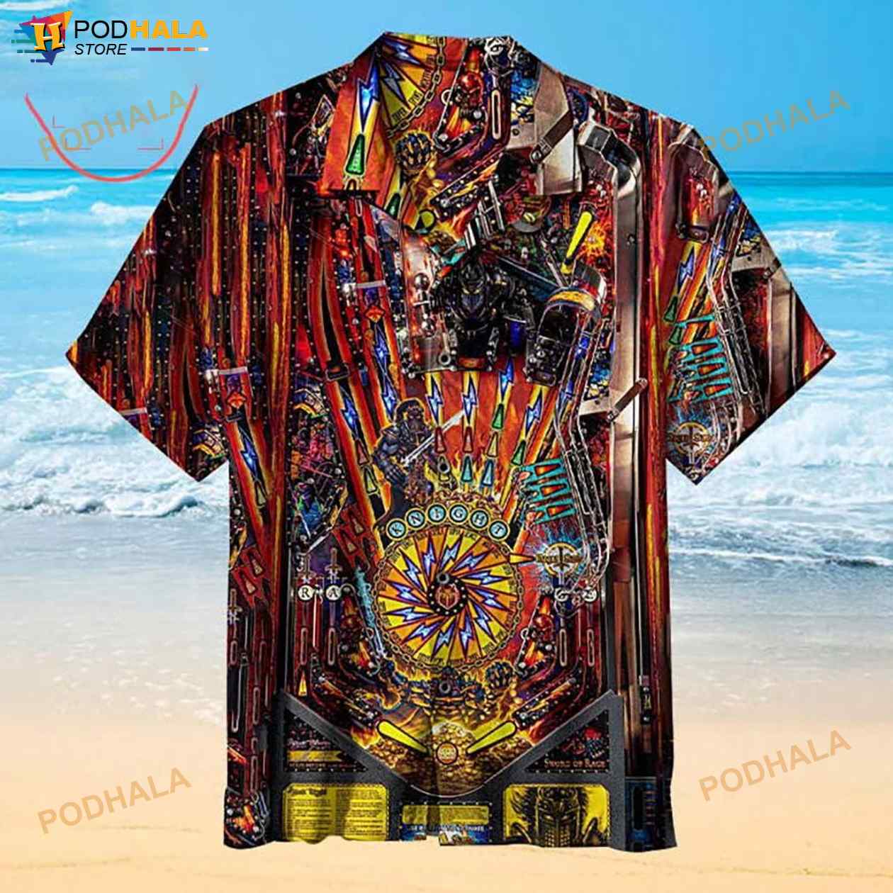 Hawaiian Aloha Shirt For Women, Psychedelic Bigfoot Funny Colorful Hawaii  Shirt