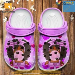Black Little Girl Melanin Poppin Bubble Crocs Crocband Clog