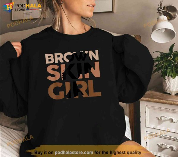 Black Melanin Queen Magic Brown Skin Girl Juneteenth Women Shirt