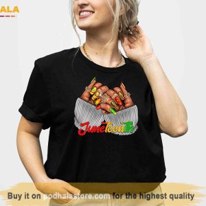 Black Woman Juneteenth Nails Shirt, Black Girl Magic T-Shirt
