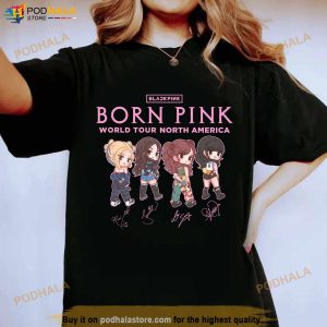 BLACKPINK BornPink Chibi Shirt, BlackPink BornPink World Tour Shirt For Fans