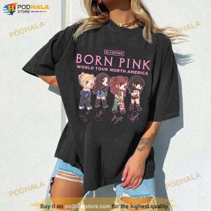 Blackpink Bornpink Chibi Shirt Blackpink Bornpink World Tour Tshirt For Fans