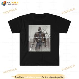 Blond Men Are Women To Me Shirt, Leon Residence Evil Gift For Gamer
