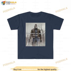 Blond Men Are Women To Me Tshirt Leon Residence Evil Gift For Gamer