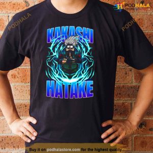 Blue Lightning Neon Naruto Shippuden Kakashi Hatake Shirt