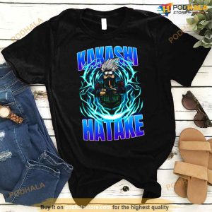 Blue Lightning Neon Naruto Shippuden Kakashi Hatake Shirt 2