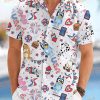 Bluey Hawaiian Shirt, Bluey 4th Of July Hawaii Button Shirt, Bluey And Bingo