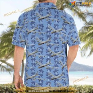 Boeing B 52 Stratofortress Christmas Seamless Hawaiian Shirt Man 2