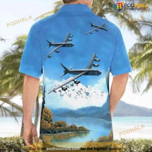 Boeing B 52 Stratofortress Hawaiian Shirt Man 2