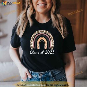 Boho Rainbow Class Of 2023 Seniors 23 Graduation Gift Idea Shirt 2