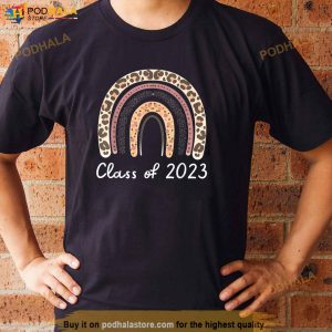 Boho Rainbow Class Of 2023 Seniors 23 Graduation Gift Idea Shirt 3