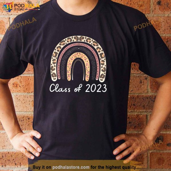 Boho Rainbow Class of 2023 Seniors 23 Graduation Gift Idea Shirt