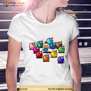 Bomberman Rainbow Bombs Pixel Art Shirt 2