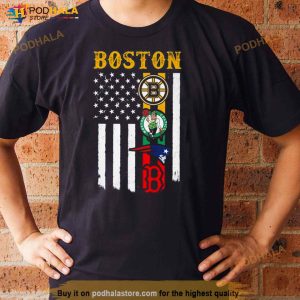 Boston City Of Champion American Flag Shirt 2