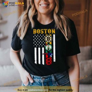 Boston City Of Champion American Flag Shirt 3