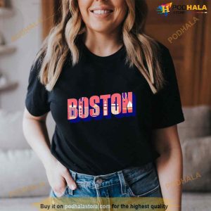 Boston City Sky Retro Logo Shirt