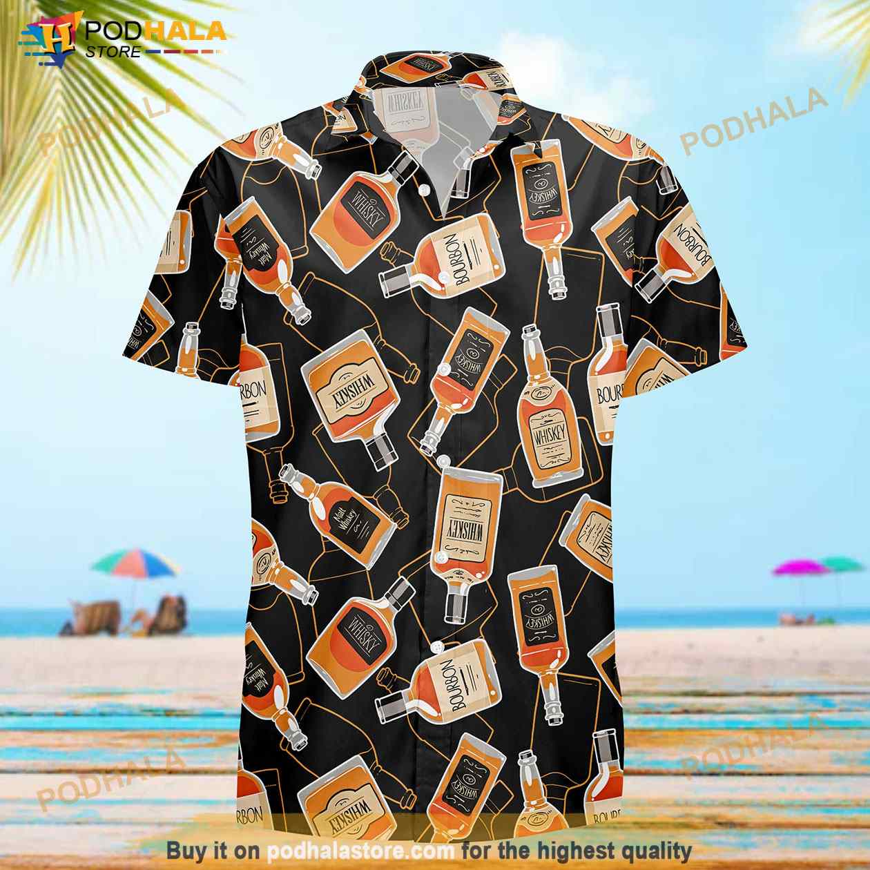 Bourbon Whiskey Drinking Aloha Hawaiian Shirt Bourbon Whiskey Drinking Aloha Hawaiian Shirt