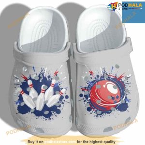 Bowling Custom Shoes Funny Bowling Strike Ball Crocs Shoes