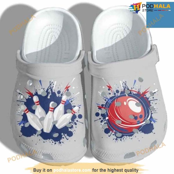 Bowling Custom Shoes Funny Bowling Strike Ball Crocs Shoes