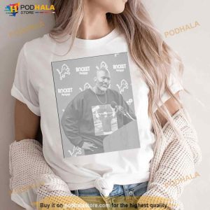 Brad Holmes Wearing A T Shirt Of Dan Campbell Photo Shirt