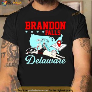 Brandon Falls Delaware Joe Biden Bike Ride T Shirt 3