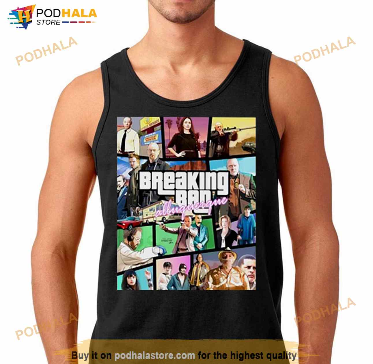 Breaking Bad Albuquerque Custom GTA art Shirt - Bring Your Ideas