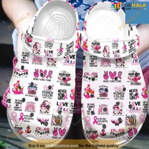 Breast Cancer Awareness Symbol Crocs Clog Shoes