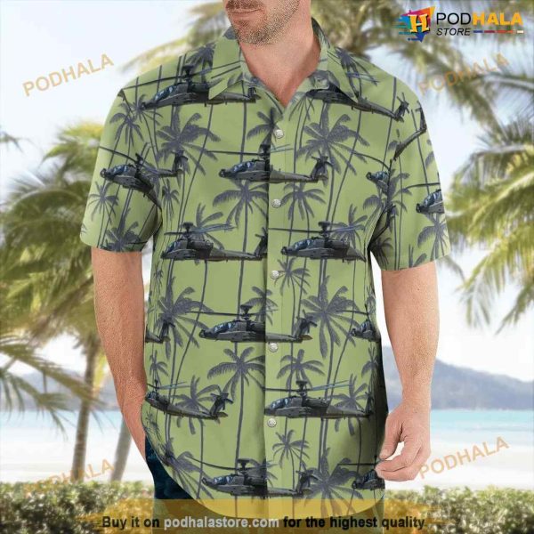 British Army Boeing Ah-64e Guardian Hawaiian Shirt Outfit