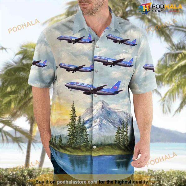 British Midland International Boeing 737-400 Hawaiian Shirt Outfit