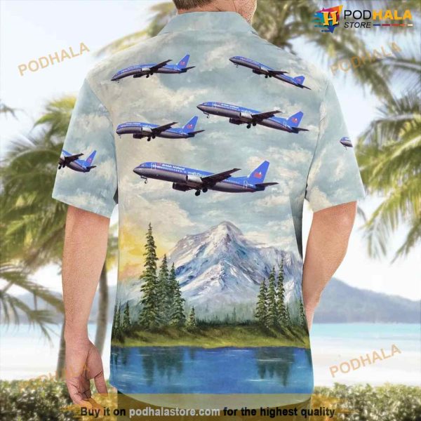 British Midland International Boeing 737-400 Hawaiian Shirt Outfit