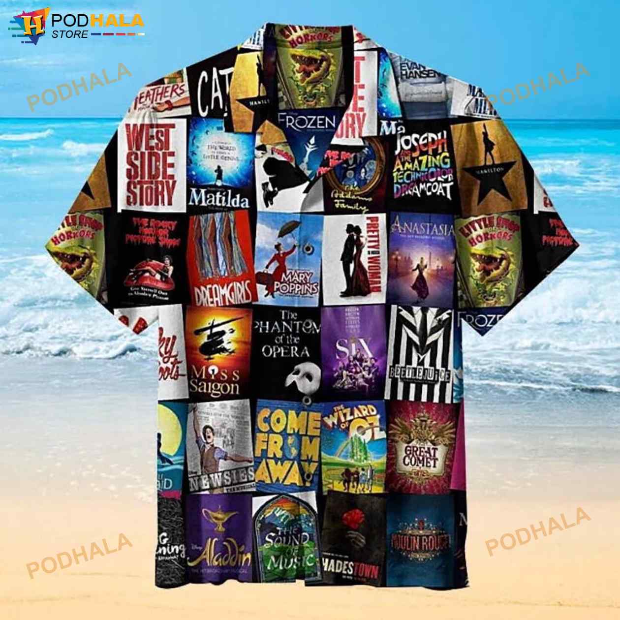 Broadway Musical Theater 3D Funny Hawaiian Shirt Broadway Musical Theater 3D Funny Hawaiian Shirt