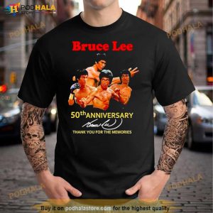 Bruce Lee 50th Anniversary Thank You For The Memories Shirt 2