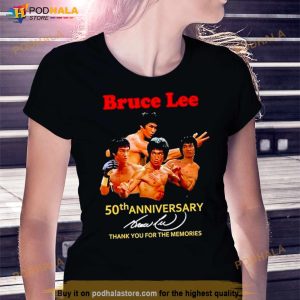 Bruce Lee 50th Anniversary Thank You For The Memories Shirt 3