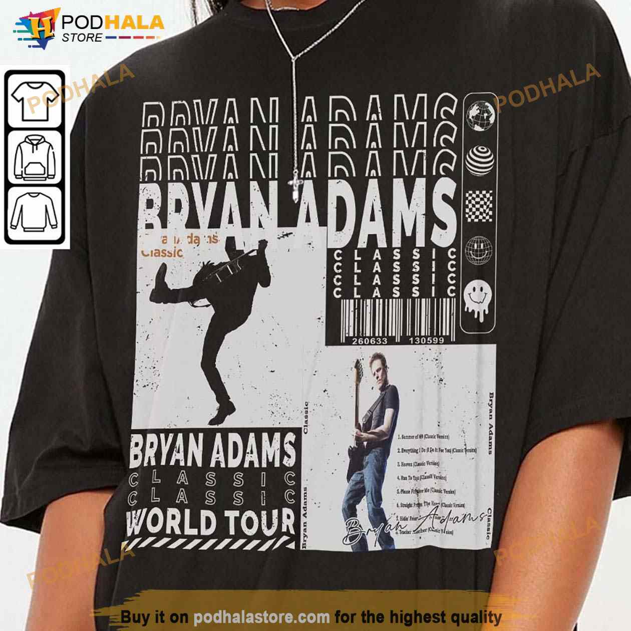 Bryan Adams Tour 2023 T-Shirt, So Happy Hurts Tour Shirt