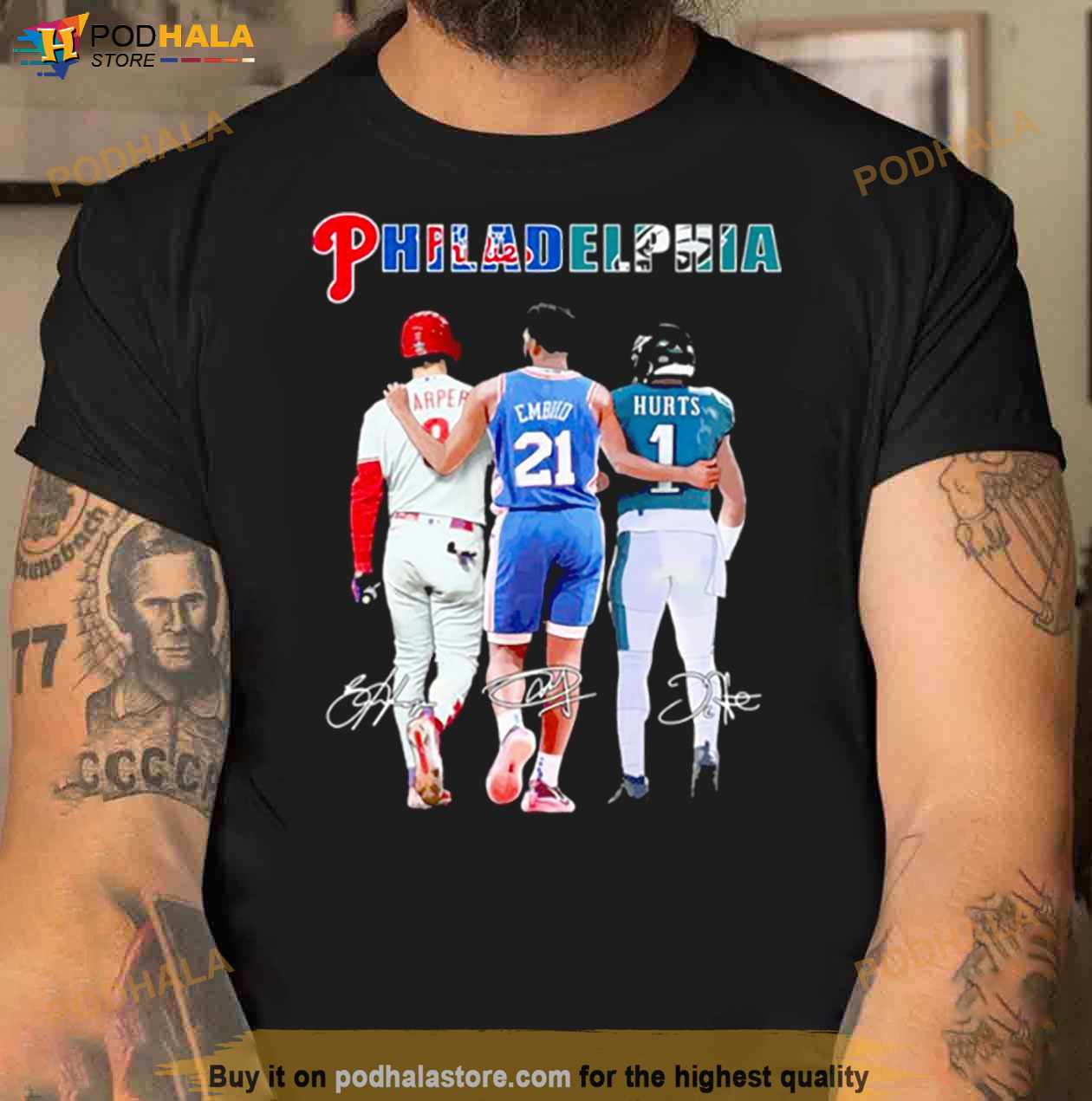 Philadelphia Phillies Harper Eageles Hurts And 76ers Embiid T