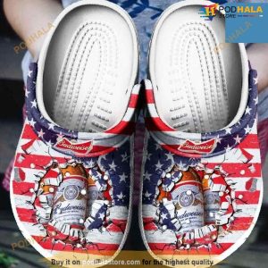 Budweiser Beer Crocs Clog Shoes For Men