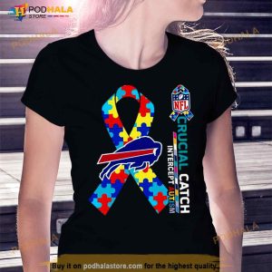 Buffalo Bills Crucial Catch Intercept Autism 2023 Shirt 2