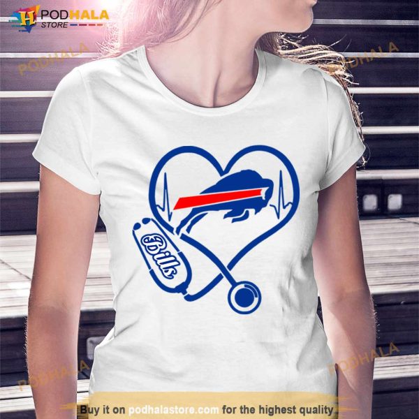 Buffalo Bills Nurse Heartbeat Shirt