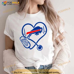 Buffalo Bills Nurse Heartbeat Shirt 3