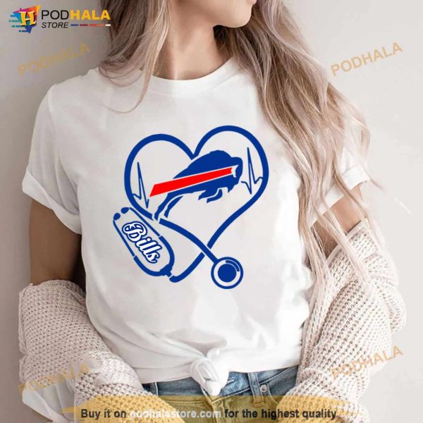 Buffalo Bills Nurse Heartbeat Shirt